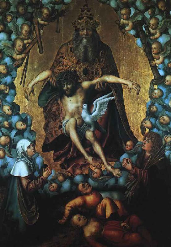 Lucas Cranach the Elder The Trinity oil painting image